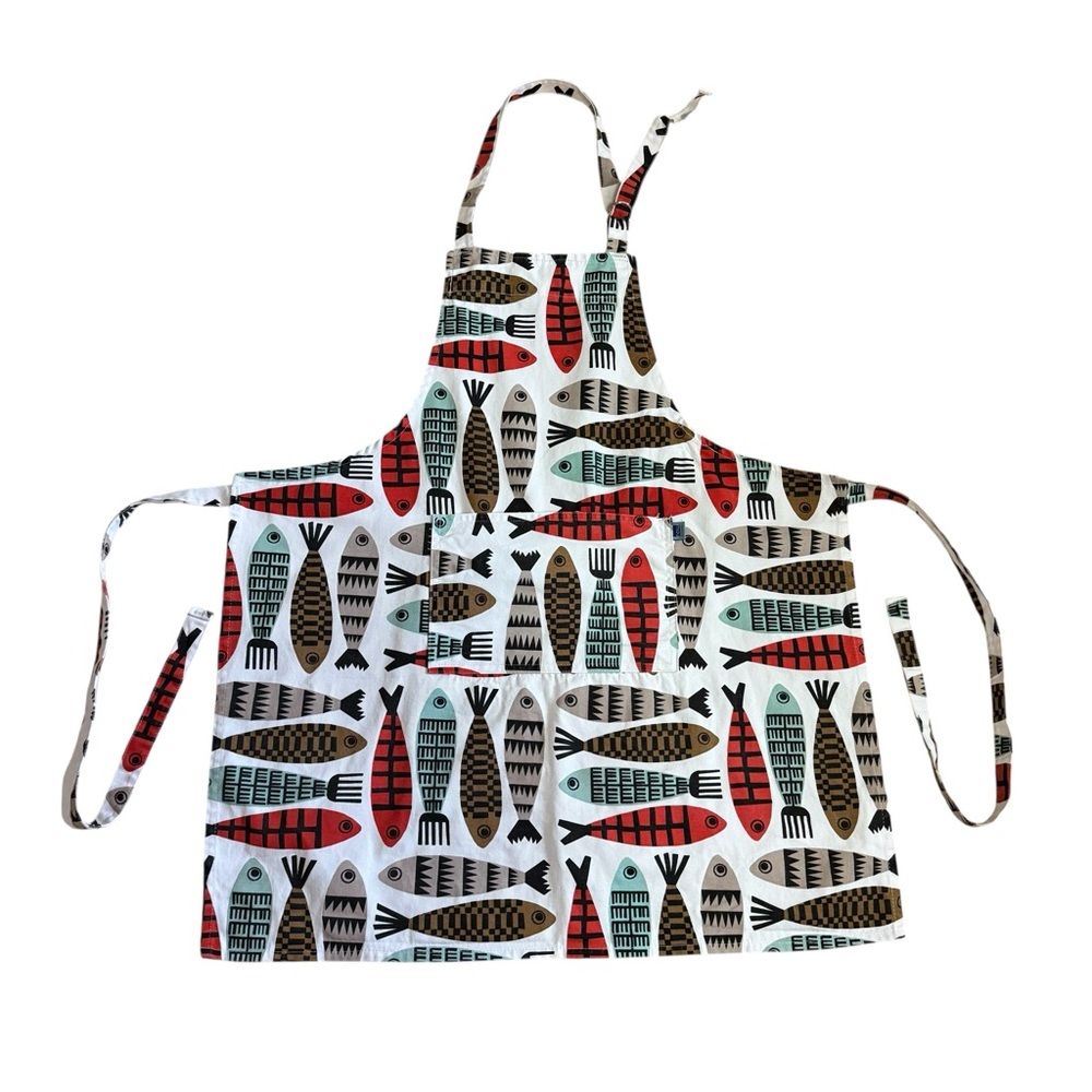 NOW Colorful Fish Pattern Apron